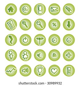 iconos configurar botones para aplicaciones web en línea en vector