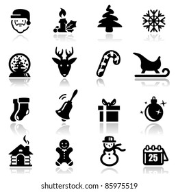 Icons set Christmas