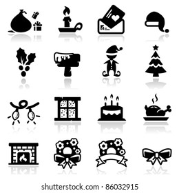 Icons set Christmas two