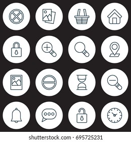 Icons Set. Collection Of Increase Loup, Safeguard, Research And Other Elements. Also Includes Symbols Such As Landscape, Trading, Rustication.