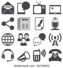 Icons set: Communication