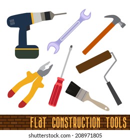 icons set of craft, tools