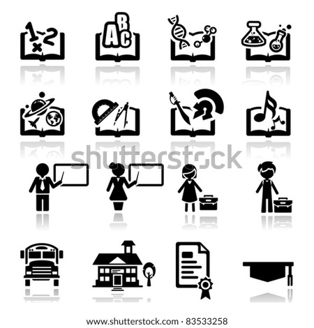 Icons set Education