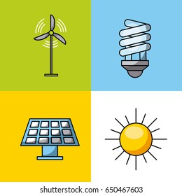 icons set energy