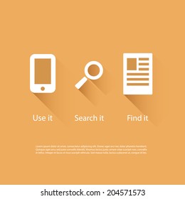Conjunto de Ícones - Design de Interface do Usuário Simples