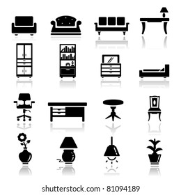 Icons set furniture