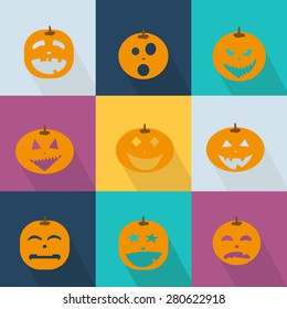 Icons Set of Halloween