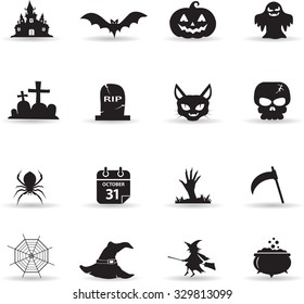 Icons set for Halloween