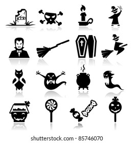 Icons set Halloween