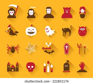 Icons set : Halloween Objects