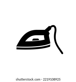 İron icons set. Home appliance, steam generator iron.