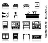 Icons set home furniture