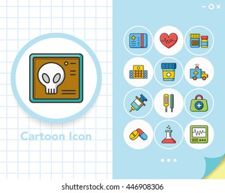 icons set hospital vector