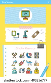 icons set hospital vector