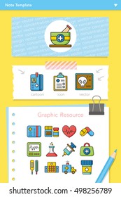 icons set hospital vector