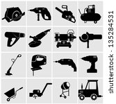 Icons set Industrial Tools.power tools vector.