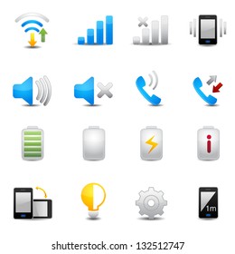 Icons set for mobile phone