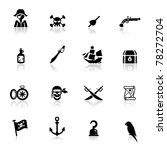 Icons set pirates
