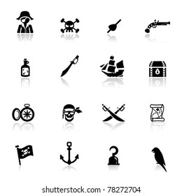 Icons set pirates