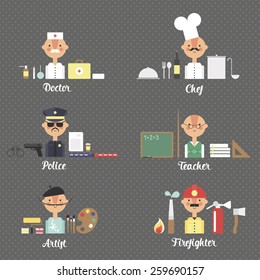 icons set profession