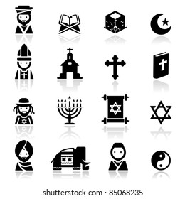 Icons set Religions