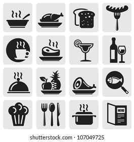 Icons set Restaurant