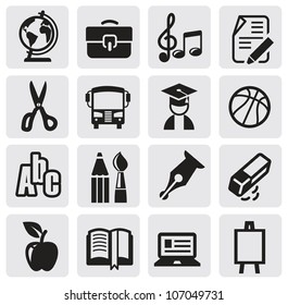 Icons set school