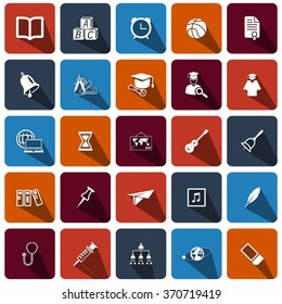 icons set school