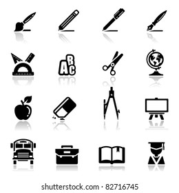 Icons set school