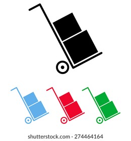 Icons set shipping and delivery