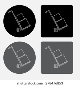Icons set shipping and delivery