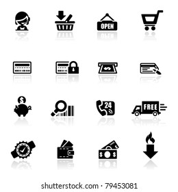 Icons set Shopping