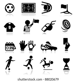 Icons set Soccer