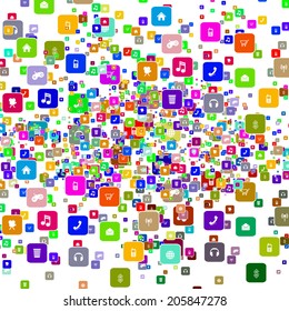 Icons Set, social media icon template