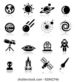 Icons set space