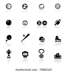 Icons set sports and games