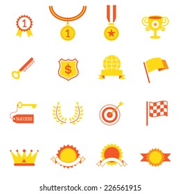 Icons set : Success, Award Object
