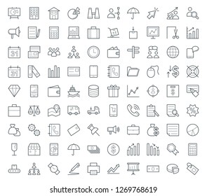 Icons Set of Trade