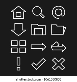 Icons set vector.