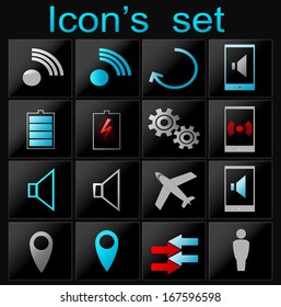 Icons set. Vector eps 10