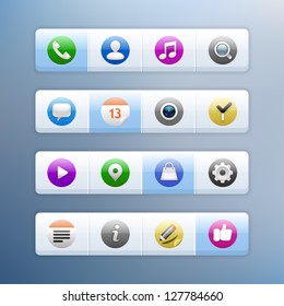 Icons set. Vector illustration. Eps 10.