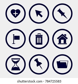 icons set, Vectors illustrations.