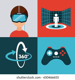 icons set virtual reality