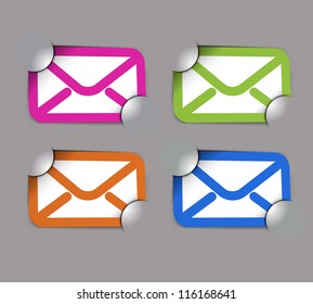 Icons Set for Web Applications, email icons design.