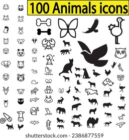 icons set,vector, animal, illustration, icon, cartoon, cat, silhouette, set, pattern, design, seamless, symbol, drawing, cute, black, dog, sketch, rabbit, doodle, animals, art, monster, sign, funny, z