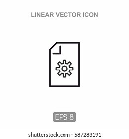 Icons of the sheet with the designation. Suitable for a variety of projects. Web, printing