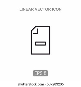 Icons of the sheet with the designation. Suitable for a variety of projects. Web, printing
