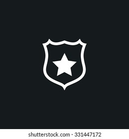 Icons Shield with star.