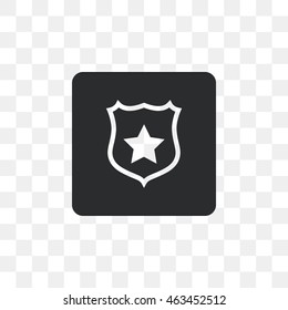 Icons Shield with star.