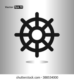 icons ship wheel for Web and Mobile